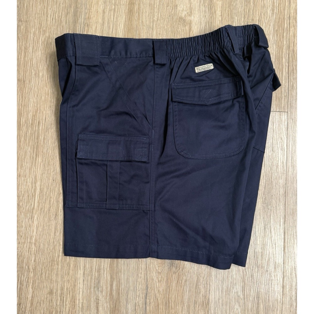 Weekender Tradeport Mens 42 Cargo Utility Shorts Navy 6 Pocket NWOT